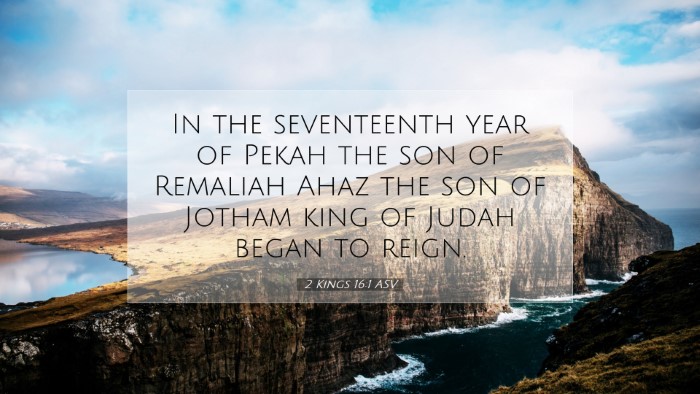 Picture 07 - 2 Kings 16:1 ASV Desktop Wallpaper - In the seventeenth year of Pekah the son of - Desktop Bible Verse Wallpaper