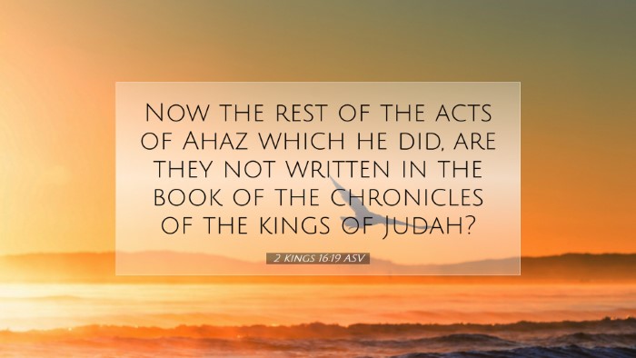 Picture 07 - 2 Kings 16:19 ASV Desktop Wallpaper - Now the rest of the acts of Ahaz which he did, - Desktop Bible Verse Wallpaper