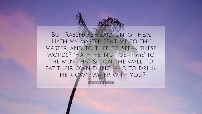 Picture 07 - 2 Kings 18:27 ASV Desktop Wallpaper - But Rabshakeh said unto them, Hath my master sent - Desktop Bible Verse Wallpaper