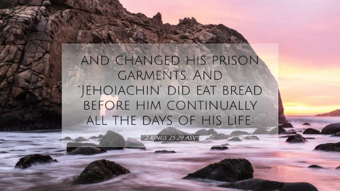 Picture 07 - 2 Kings 25:29 ASV Desktop Wallpaper - and changed his prison garments. And `Jehoiachin' - Desktop Bible Verse Wallpaper