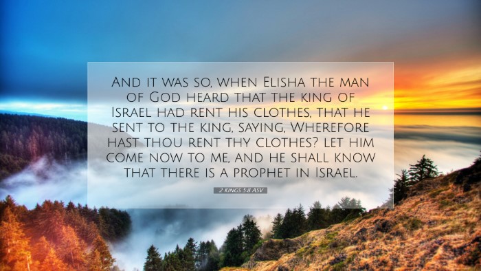 Picture 07 - 2 Kings 5:8 ASV Desktop Wallpaper - And it was so, when Elisha the man of God heard - Desktop Bible Verse Wallpaper