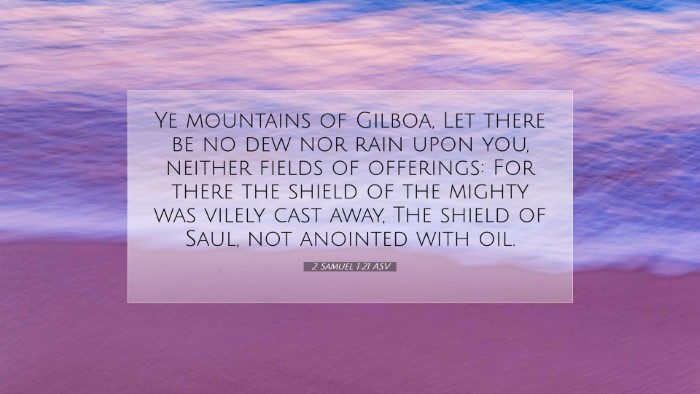 Picture 07 - 2 Samuel 1:21 ASV Desktop Wallpaper - Ye mountains of Gilboa, Let there be no dew nor - Desktop Bible Verse Wallpaper