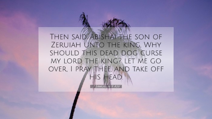 Picture 07 - 2 Samuel 16:9 ASV Desktop Wallpaper - Then said Abishai the son of Zeruiah unto the - Desktop Bible Verse Wallpaper