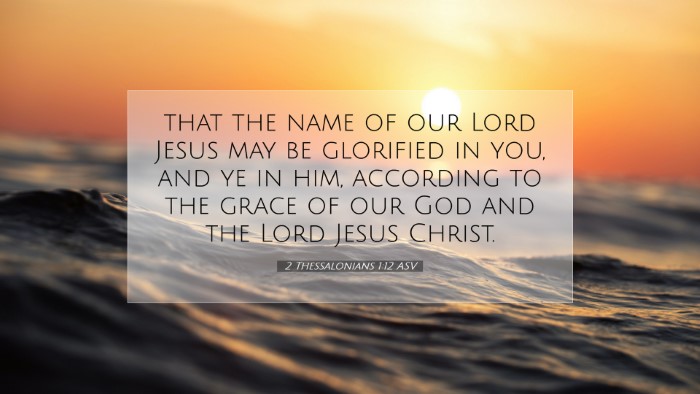 Picture 07 - 2 Thessalonians 1:12 ASV Desktop Wallpaper - that the name of our Lord Jesus may be glorified - Desktop Bible Verse Wallpaper