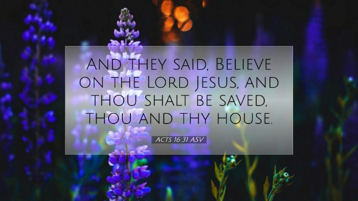 Picture 07 - Acts 16:31 ASV Desktop Wallpaper - And they said, Believe on the Lord Jesus, and - Desktop Bible Verse Wallpaper