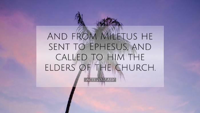 Picture 07 - Acts 20:17 ASV Desktop Wallpaper - And from Miletus he sent to Ephesus, and called - Desktop Bible Verse Wallpaper