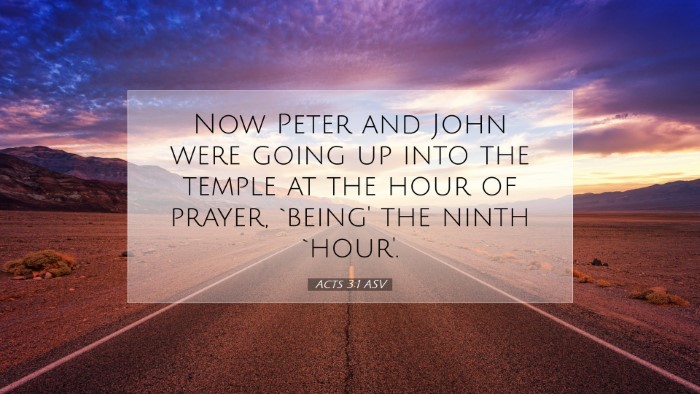 Picture 07 - Acts 3:1 ASV Desktop Wallpaper - Now Peter and John were going up into the temple - Desktop Bible Verse Wallpaper
