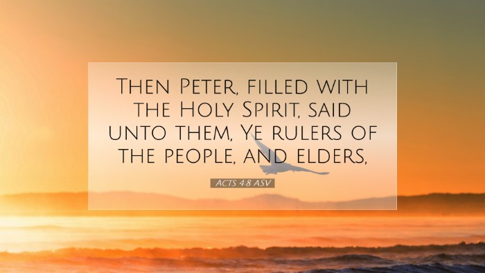 Picture 07 - Acts 4:8 ASV Desktop Wallpaper - Then Peter, filled with the Holy Spirit, said - Desktop Bible Verse Wallpaper