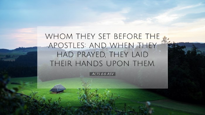 Picture 07 - Acts 6:6 ASV Desktop Wallpaper - whom they set before the apostles: and when they - Desktop Bible Verse Wallpaper
