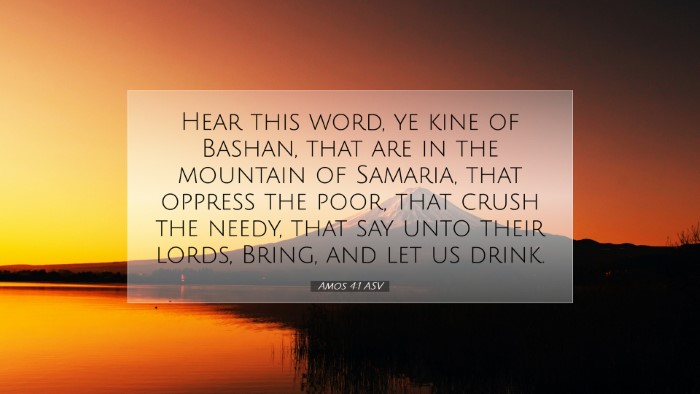 Picture 07 - Amos 4:1 ASV Desktop Wallpaper - Hear this word, ye kine of Bashan, that are in - Desktop Bible Verse Wallpaper
