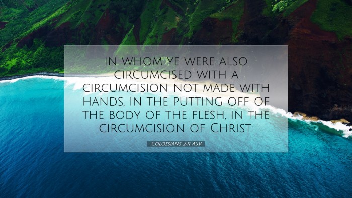 Picture 07 - Colossians 2:11 ASV Desktop Wallpaper - in whom ye were also circumcised with a - Desktop Bible Verse Wallpaper