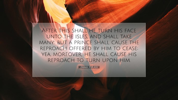 Picture 07 - Daniel 11:18 ASV Desktop Wallpaper - After this shall he turn his face unto the isles, - Desktop Bible Verse Wallpaper