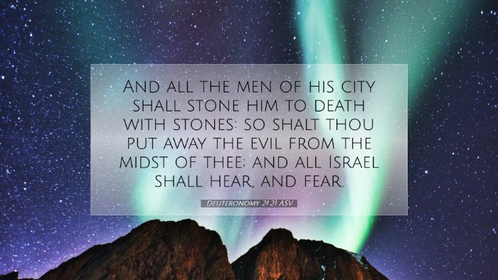 Picture 07 - Deuteronomy 21:21 ASV Desktop Wallpaper - And all the men of his city shall stone him to - Desktop Bible Verse Wallpaper