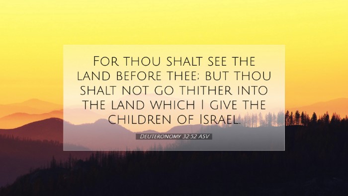 Picture 07 - Deuteronomy 32:52 ASV Desktop Wallpaper - For thou shalt see the land before thee; but thou - Desktop Bible Verse Wallpaper