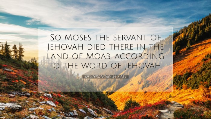 Picture 07 - Deuteronomy 34:5 ASV Desktop Wallpaper - So Moses the servant of Jehovah died there in the - Desktop Bible Verse Wallpaper
