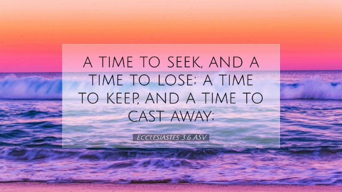 Picture 07 - Ecclesiastes 3:6 ASV Desktop Wallpaper - a time to seek, and a time to lose; a time to - Desktop Bible Verse Wallpaper