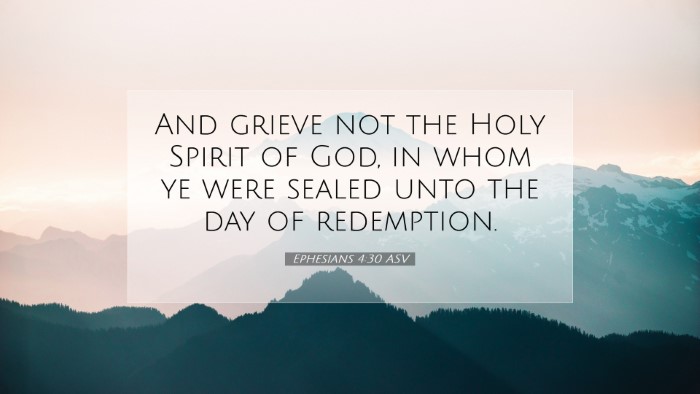 Picture 07 - Ephesians 4:30 ASV Desktop Wallpaper - And grieve not the Holy Spirit of God, in whom ye - Desktop Bible Verse Wallpaper