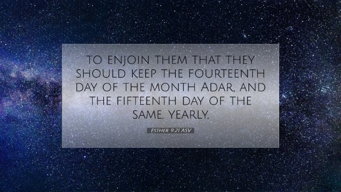 Picture 07 - Esther 9:21 ASV Desktop Wallpaper - to enjoin them that they should keep the - Desktop Bible Verse Wallpaper