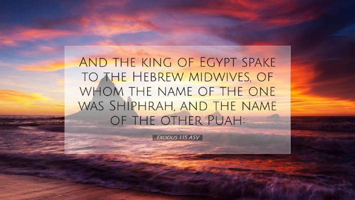 Picture 07 - Exodus 1:15 ASV Desktop Wallpaper - And the king of Egypt spake to the Hebrew - Desktop Bible Verse Wallpaper