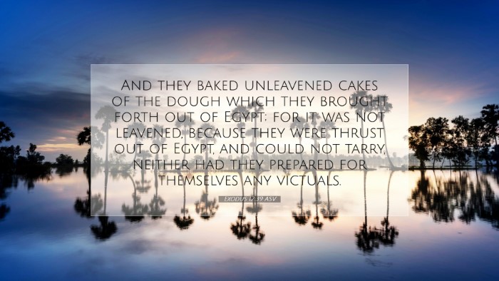 Picture 07 - Exodus 12:39 ASV Desktop Wallpaper - And they baked unleavened cakes of the dough - Desktop Bible Verse Wallpaper