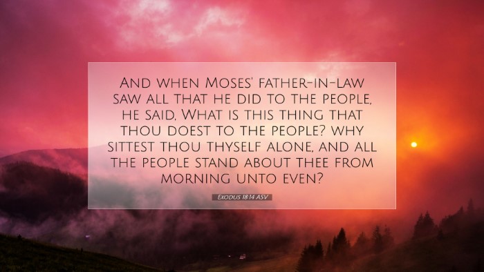 Picture 07 - Exodus 18:14 ASV Desktop Wallpaper - And when Moses' father-in-law saw all that he did - Desktop Bible Verse Wallpaper