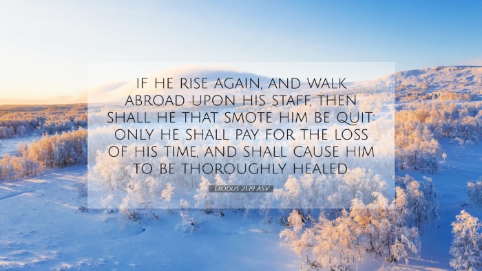 Picture 07 - Exodus 21:19 ASV Desktop Wallpaper - if he rise again, and walk abroad upon his staff, - Desktop Bible Verse Wallpaper