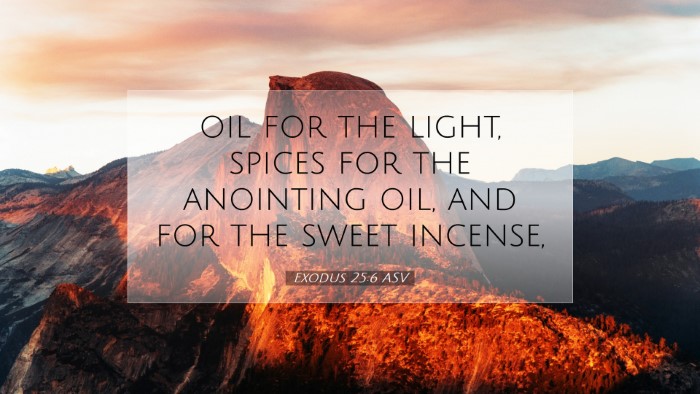 Picture 07 - Exodus 25:6 ASV Desktop Wallpaper - oil for the light, spices for the anointing oil, - Desktop Bible Verse Wallpaper