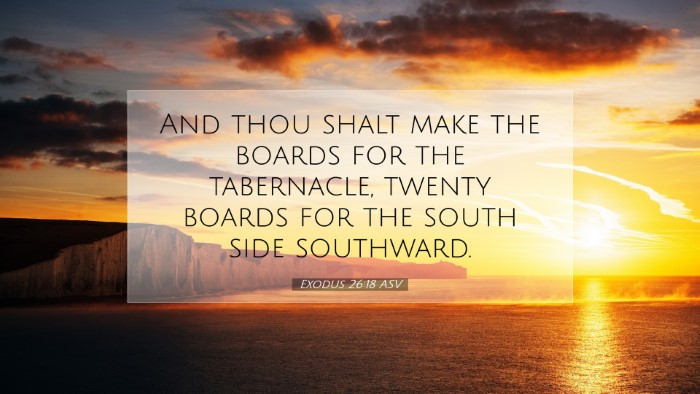 Picture 07 - Exodus 26:18 ASV Desktop Wallpaper - And thou shalt make the boards for the - Desktop Bible Verse Wallpaper