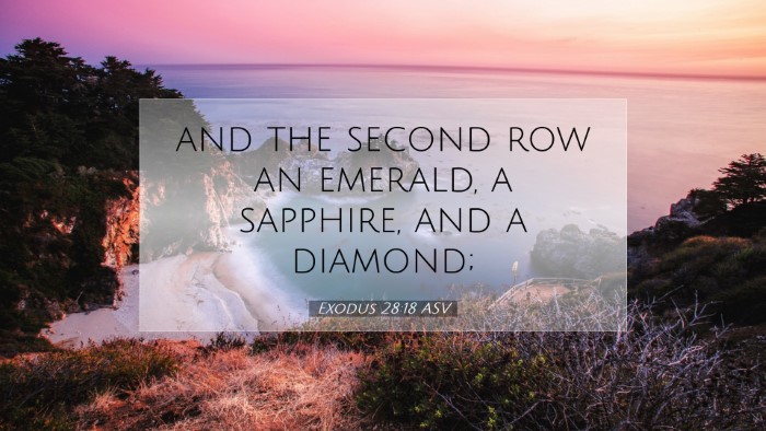 Picture 07 - Exodus 28:18 ASV Desktop Wallpaper - and the second row an emerald, a sapphire, and a - Desktop Bible Verse Wallpaper