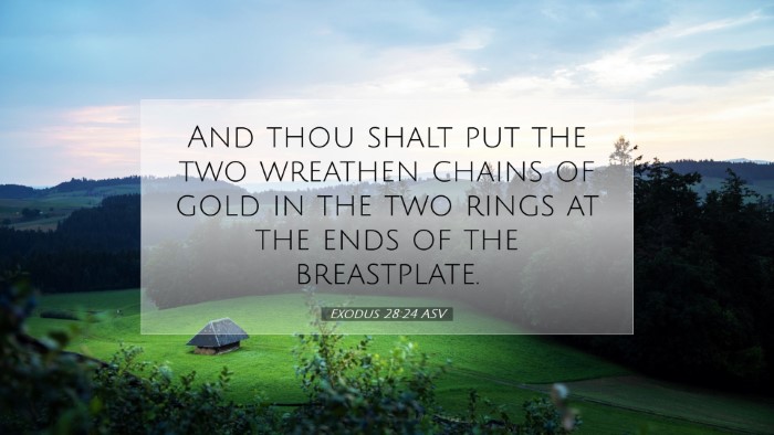 Picture 07 - Exodus 28:24 ASV Desktop Wallpaper - And thou shalt put the two wreathen chains of - Desktop Bible Verse Wallpaper