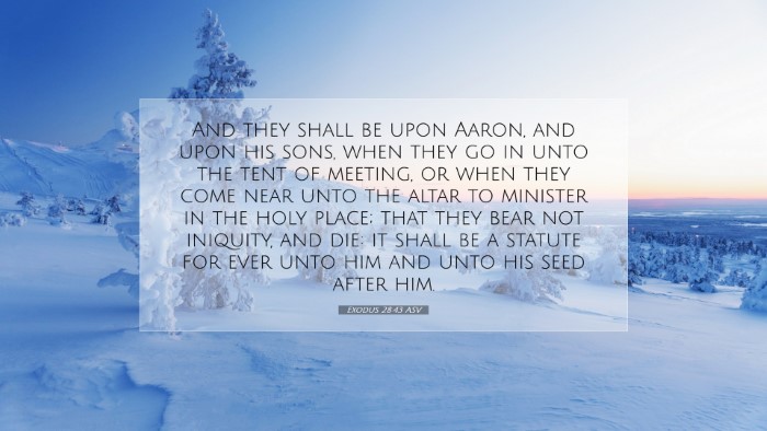 Picture 07 - Exodus 28:43 ASV Desktop Wallpaper - And they shall be upon Aaron, and upon his sons, - Desktop Bible Verse Wallpaper