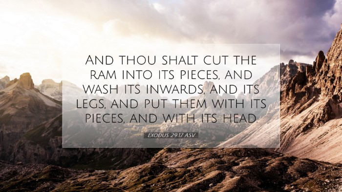 Picture 07 - Exodus 29:17 ASV Desktop Wallpaper - And thou shalt cut the ram into its pieces, and - Desktop Bible Verse Wallpaper