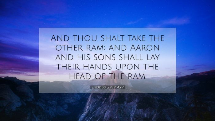 Picture 07 - Exodus 29:19 ASV Desktop Wallpaper - And thou shalt take the other ram; and Aaron and - Desktop Bible Verse Wallpaper