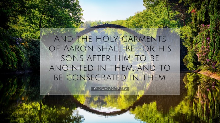 Picture 07 - Exodus 29:29 ASV Desktop Wallpaper - And the holy garments of Aaron shall be for his - Desktop Bible Verse Wallpaper