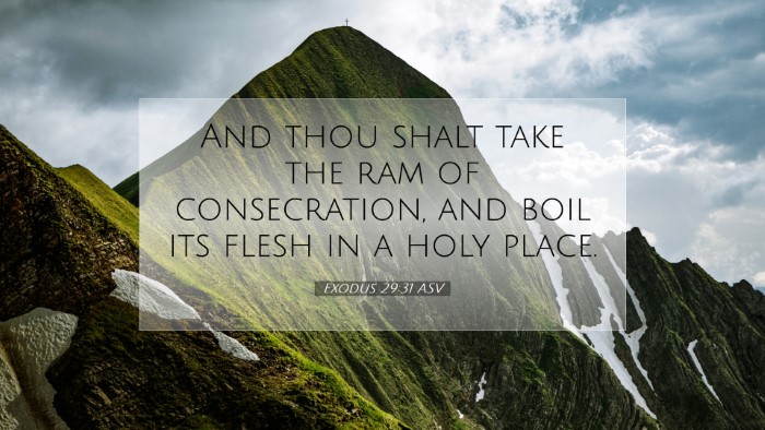 Picture 07 - Exodus 29:31 ASV Desktop Wallpaper - And thou shalt take the ram of consecration, and - Desktop Bible Verse Wallpaper