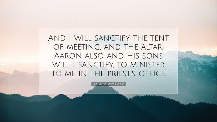 Picture 07 - Exodus 29:44 ASV Desktop Wallpaper - And I will sanctify the tent of meeting, and the - Desktop Bible Verse Wallpaper