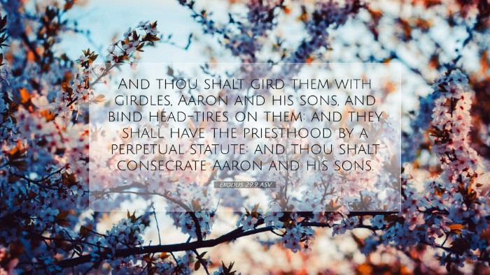 Picture 07 - Exodus 29:9 ASV Desktop Wallpaper - And thou shalt gird them with girdles, Aaron and - Desktop Bible Verse Wallpaper