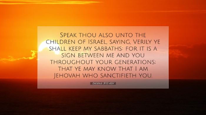 Picture 07 - Exodus 31:13 ASV Desktop Wallpaper - Speak thou also unto the children of Israel, - Desktop Bible Verse Wallpaper