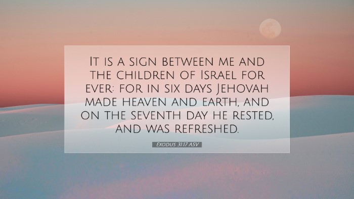 Picture 07 - Exodus 31:17 ASV Desktop Wallpaper - It is a sign between me and the children of - Desktop Bible Verse Wallpaper