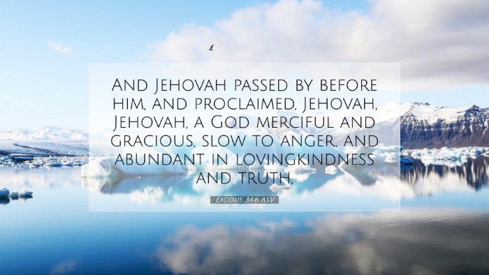 Picture 07 - Exodus 34:6 ASV Desktop Wallpaper - And Jehovah passed by before him, and proclaimed, - Desktop Bible Verse Wallpaper