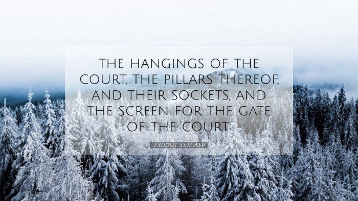 Picture 07 - Exodus 35:17 ASV Desktop Wallpaper - the hangings of the court, the pillars thereof, - Desktop Bible Verse Wallpaper
