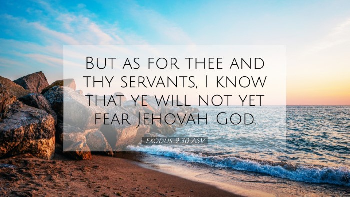 Picture 07 - Exodus 9:30 ASV Desktop Wallpaper - But as for thee and thy servants, I know that ye - Desktop Bible Verse Wallpaper