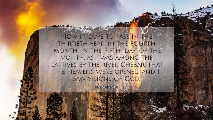 Picture 07 - Ezekiel 1:1 ASV Desktop Wallpaper - Now it came to pass in the thirtieth year, in the - Desktop Bible Verse Wallpaper