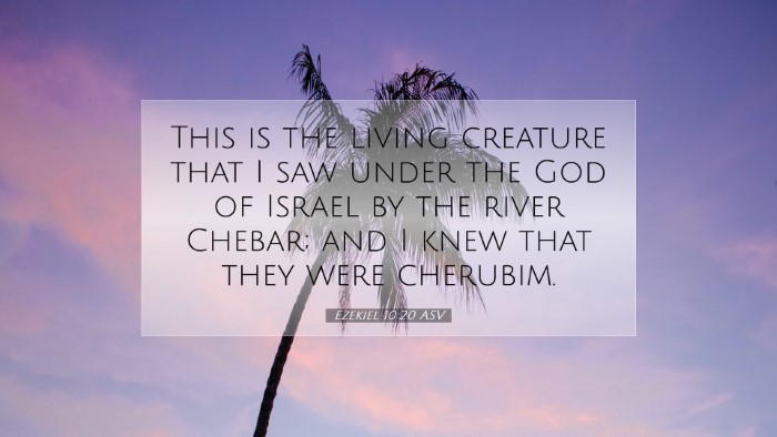Picture 07 - Ezekiel 10:20 ASV Desktop Wallpaper - This is the living creature that I saw under the - Desktop Bible Verse Wallpaper