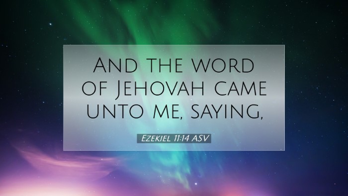Picture 07 - Ezekiel 11:14 ASV Desktop Wallpaper - And the word of Jehovah came unto me, - Desktop Bible Verse Wallpaper