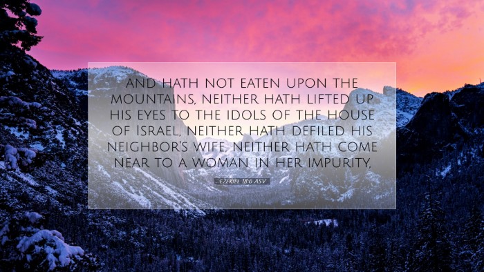 Picture 07 - Ezekiel 18:6 ASV Desktop Wallpaper - and hath not eaten upon the mountains, neither - Desktop Bible Verse Wallpaper