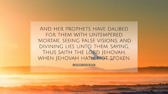 Picture 07 - Ezekiel 22:28 ASV Desktop Wallpaper - And her prophets have daubed for them with - Desktop Bible Verse Wallpaper