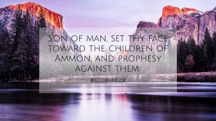 Picture 07 - Ezekiel 25:2 ASV Desktop Wallpaper - Son of man, set thy face toward the children of - Desktop Bible Verse Wallpaper