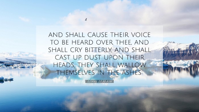 Picture 07 - Ezekiel 27:30 ASV Desktop Wallpaper - and shall cause their voice to be heard over - Desktop Bible Verse Wallpaper