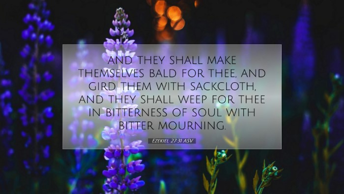 Picture 07 - Ezekiel 27:31 ASV Desktop Wallpaper - and they shall make themselves bald for thee, and - Desktop Bible Verse Wallpaper